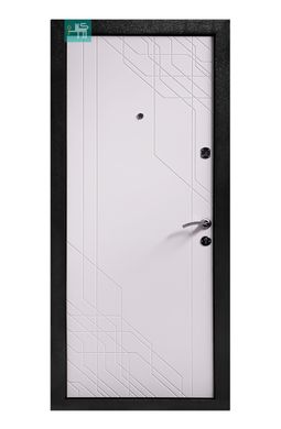 Двері металеві ПО-260 Антрацит/білий мат