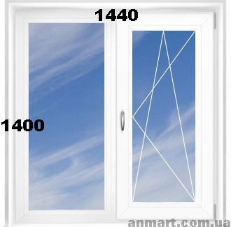 Вікно на кухню (панельний будинок) 1440*1400