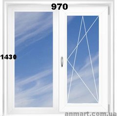 Вікно у приватному будинку 970*1430