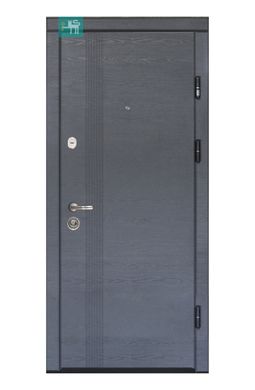 Двері металеві ПК-262+ Дуб грифель/Дуб пломбір
