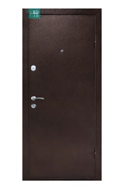 Двери металлические (уличные) ПУ-01 Орех коньячный