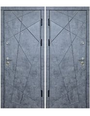 Дверь металлическая S.A. стандарт "Диамант" мрамор темный