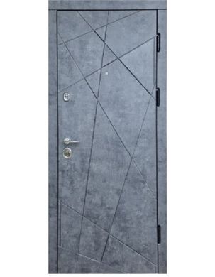 Двері металеві S.A. стандарт "Діамант" мармур темний