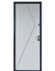 Дверь металлическая S.A. стандарт "Айсберг" графит/белый мат